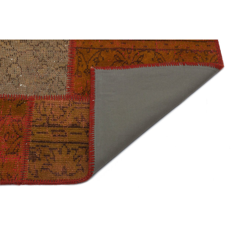 Lofy Iskece Machine Woven Wool Brown Rug Wayfair